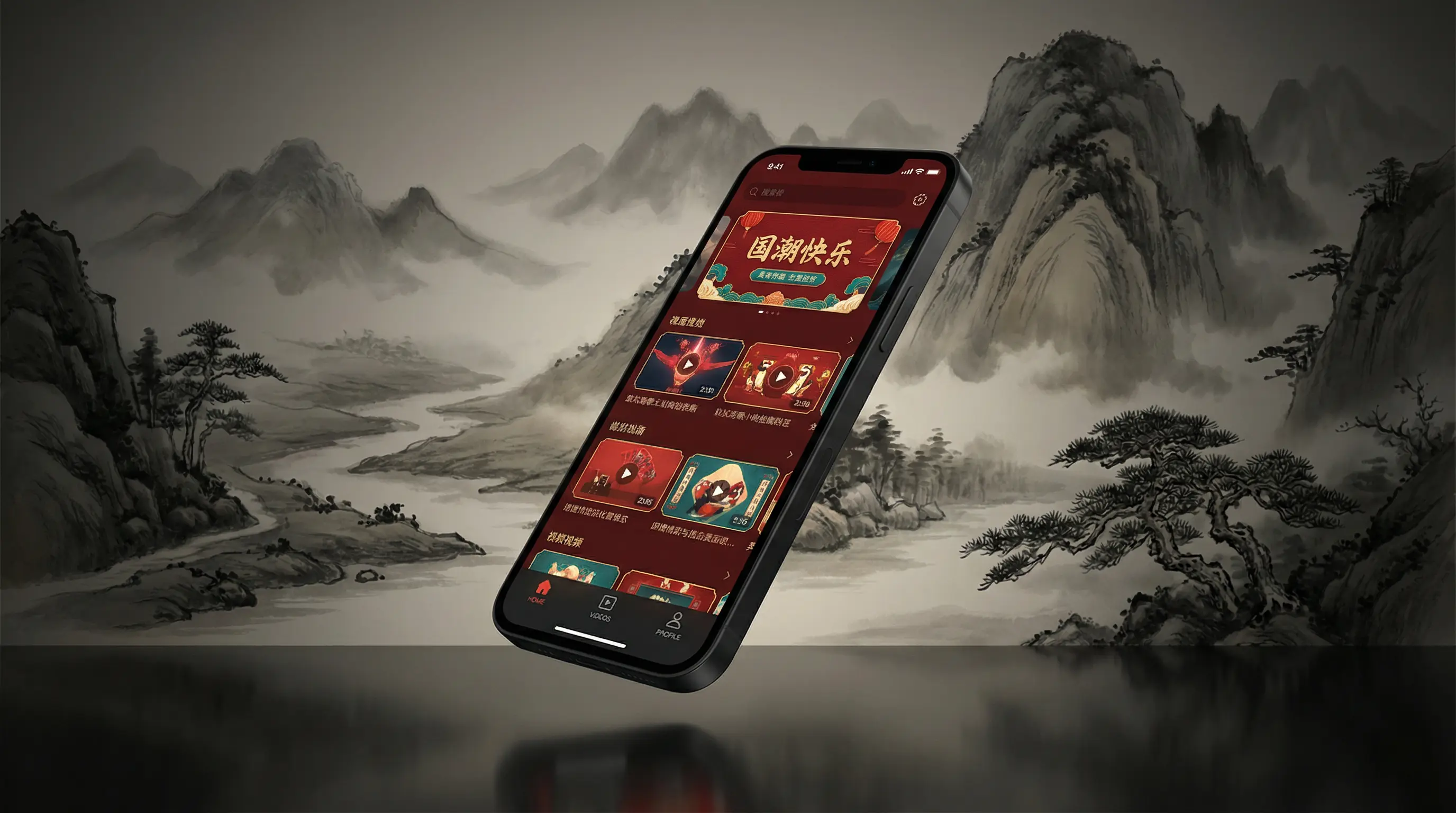 九色腾只为高清而 移动端APP界面展示